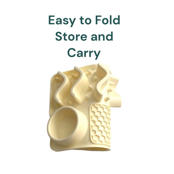 Slow Feeder Bowl Water Bowl Licking Mat for Dog Cats Food Mat Anxiety Relief - Picture 5 of 10